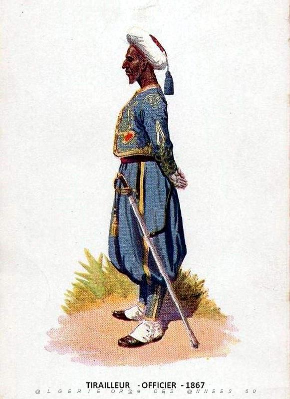 31- Alger - Casbah - Musee Franchet d'Esperey -Tirailleur - Officier - 1867.jpg